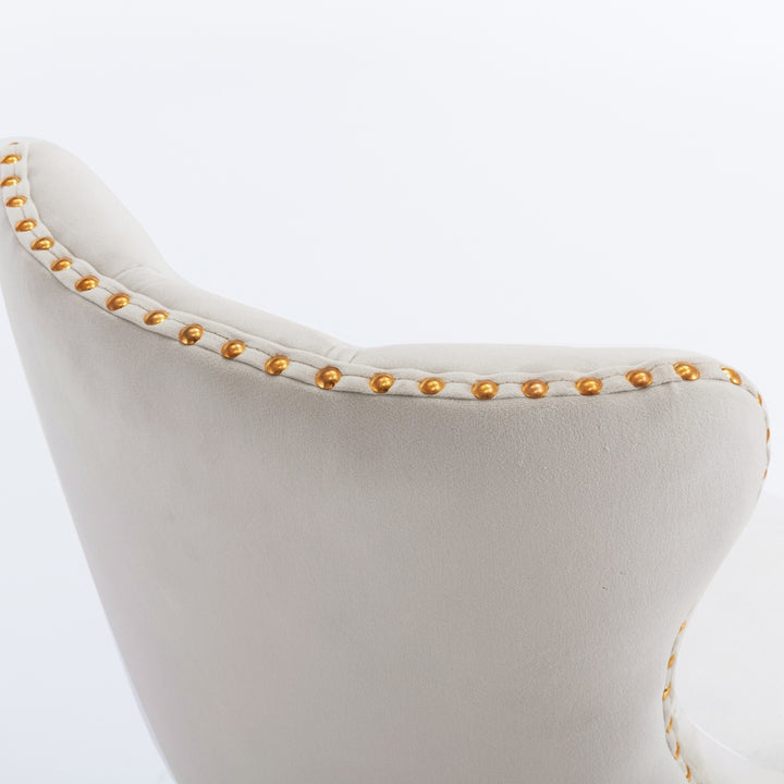 Amir | Golden Modern Mediterranean Swivel Adjustable Velvet Barstools (Set of 2) - Mediterranean Italian Contemporary Home Decor Furniture