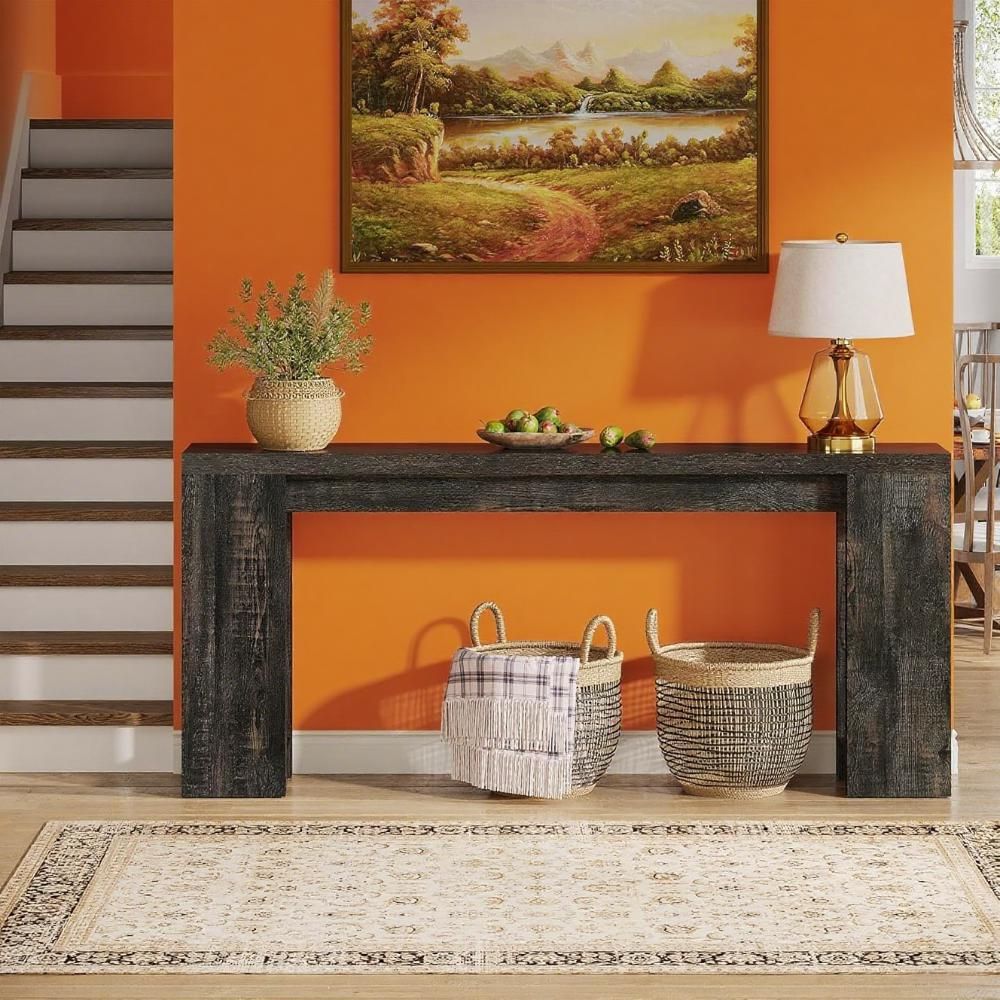 Buy farmhouse furniture Console Table Wood Sofa Table Entryway Accent Table - Modern Cottage Farmhouse Furniture
