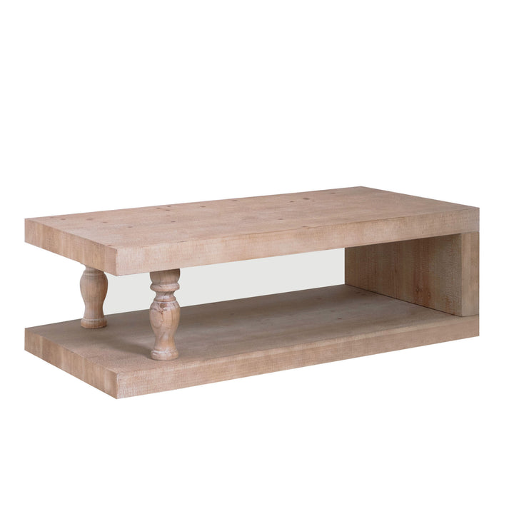 Buy farmhouse furniture Lily | Rustic Wood Farmhouse Coffee Table - Modern Cottage Farmhouse Furniture
