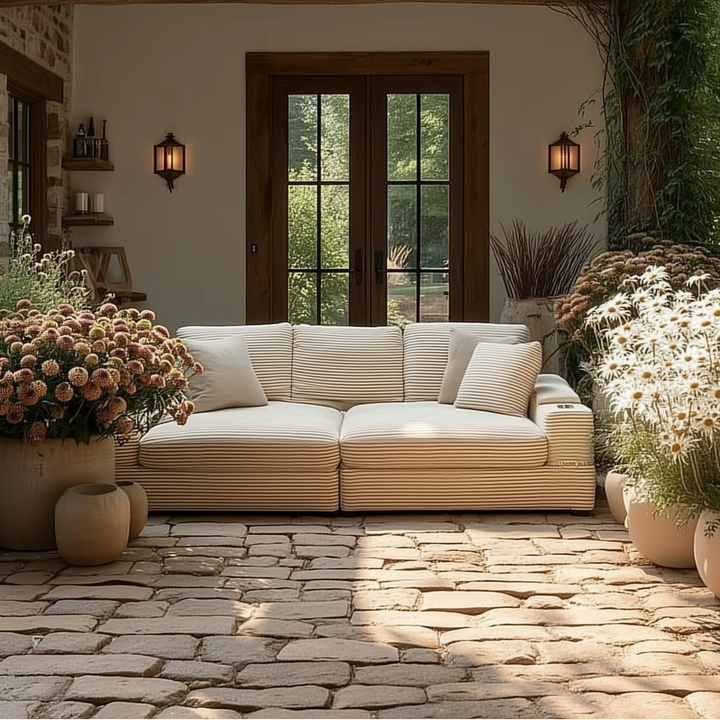 Prairie • Modern American Farmhouse Style Modular Sofa Bed Set - Mediterranean Italian Contemporary Home Decor Furniture