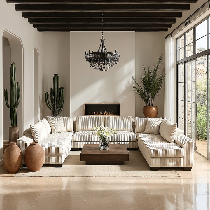 Αρμονία Oversize Mediterranean Farmhouse Sleeper Sofa Bed