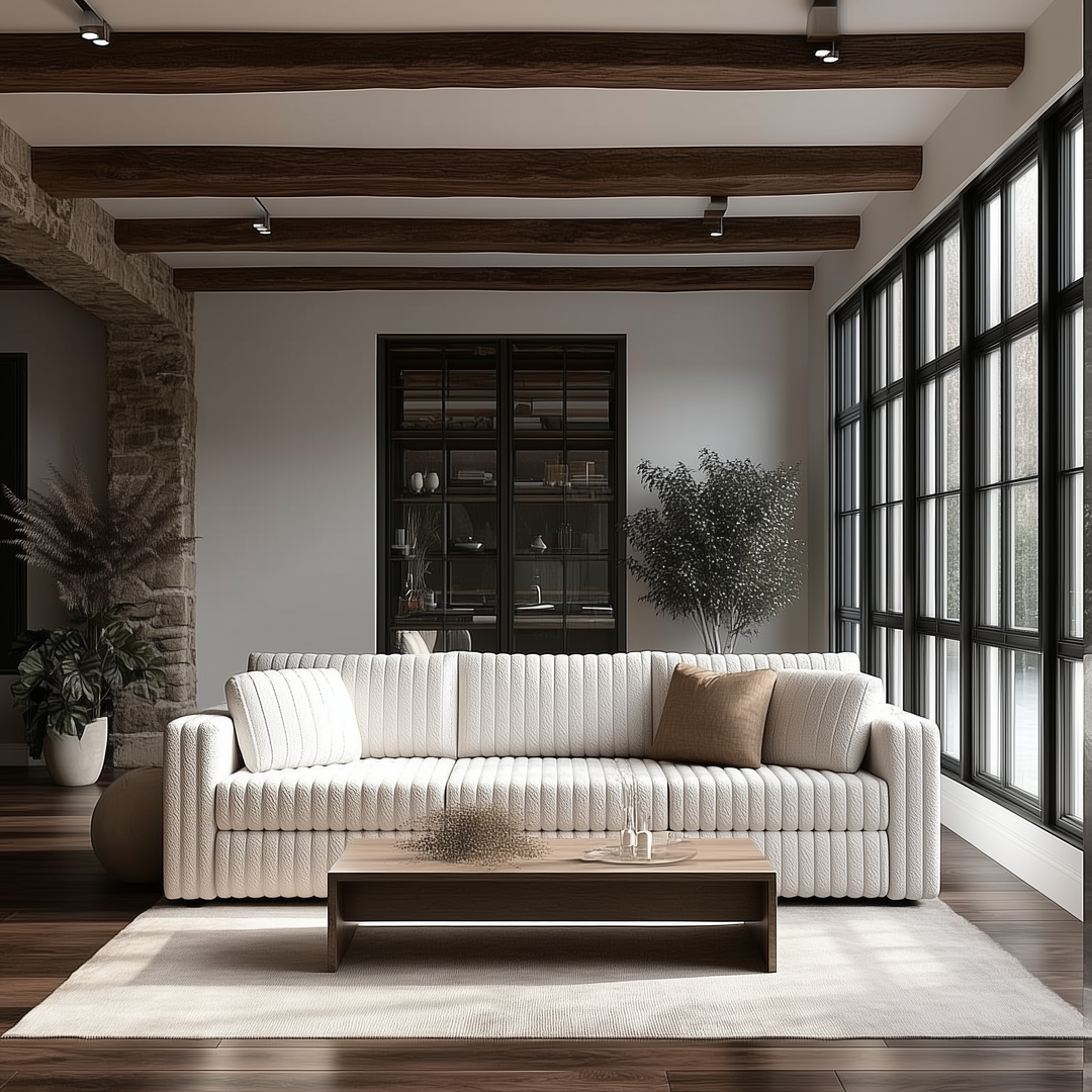 Buy farmhouse furniture The Harvest • Soft Modern Farmhouse Cottage Plush Modular 3-person Sofa - Modern Cottage Farmhouse Furniture