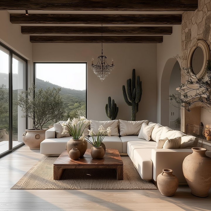 Modern Farmhouse Upholstered L Shaped Sectional