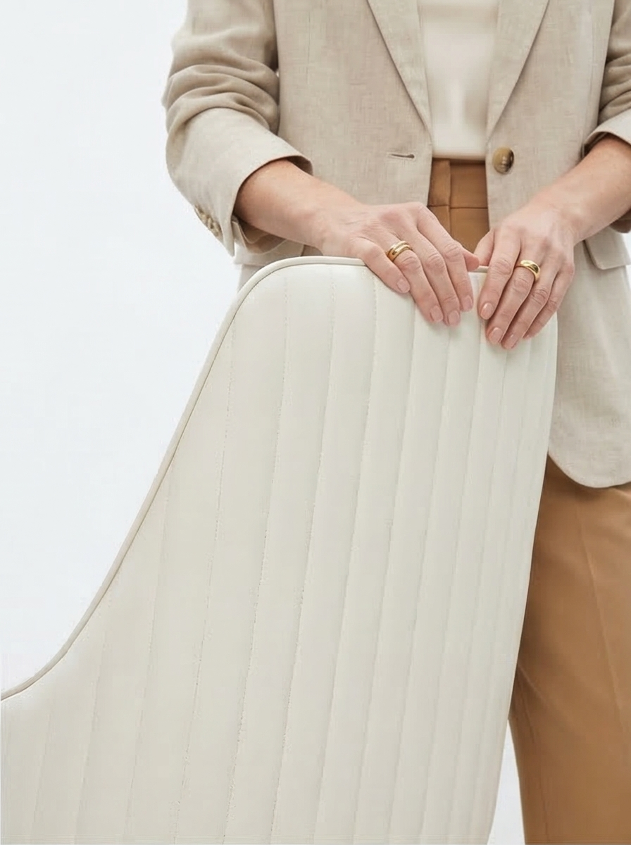 The Siena Set Of 2 Mediterranean Farmhouse White Modern Dining Contemporary Accent Chairs - Mediterranean Italian Contemporary Home Decor Furniture