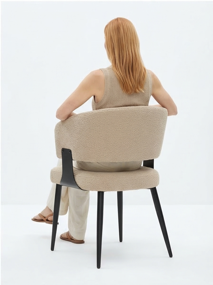 Brown Beige Leather Contemporary Modern Contemporary Chairs - Mediterranean Italian Contemporary Home Decor Furniture