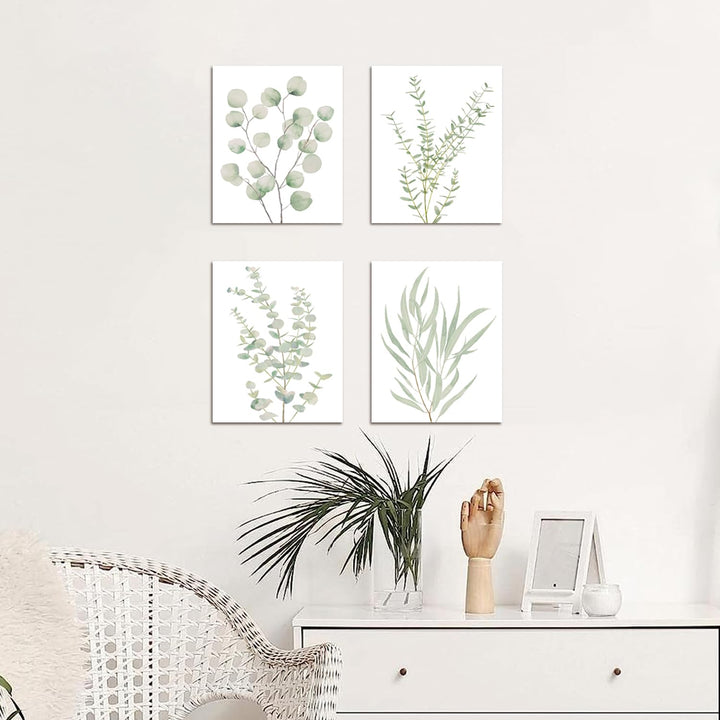 Buy farmhouse furniture 4PCS 8X10in Farmhouse Botanical Plant Canvas Wall Art - Modern Cottage Farmhouse Furniture