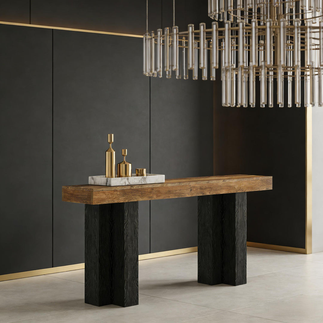 Buy farmhouse furniture Black Brown Modern Cottage Farmhouse Style Foyer Entryway Table - Modern Cottage Farmhouse Furniture