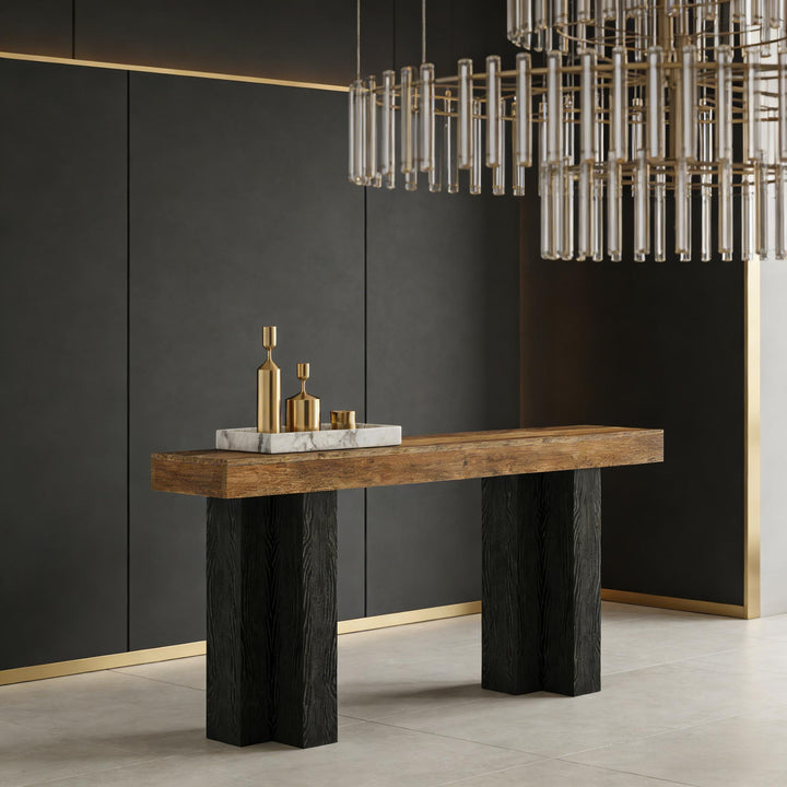 Buy farmhouse furniture Black Brown Modern Cottage Farmhouse Style Foyer Entryway Table - Modern Cottage Farmhouse Furniture