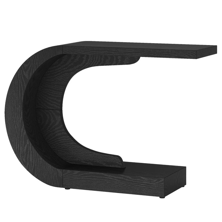 Modern Italian Black Moon End Table