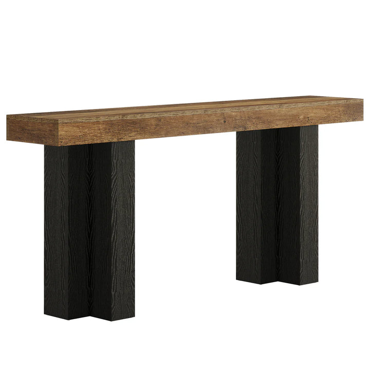 Buy farmhouse furniture Black Brown Modern Cottage Farmhouse Style Foyer Entryway Table - Modern Cottage Farmhouse Furniture