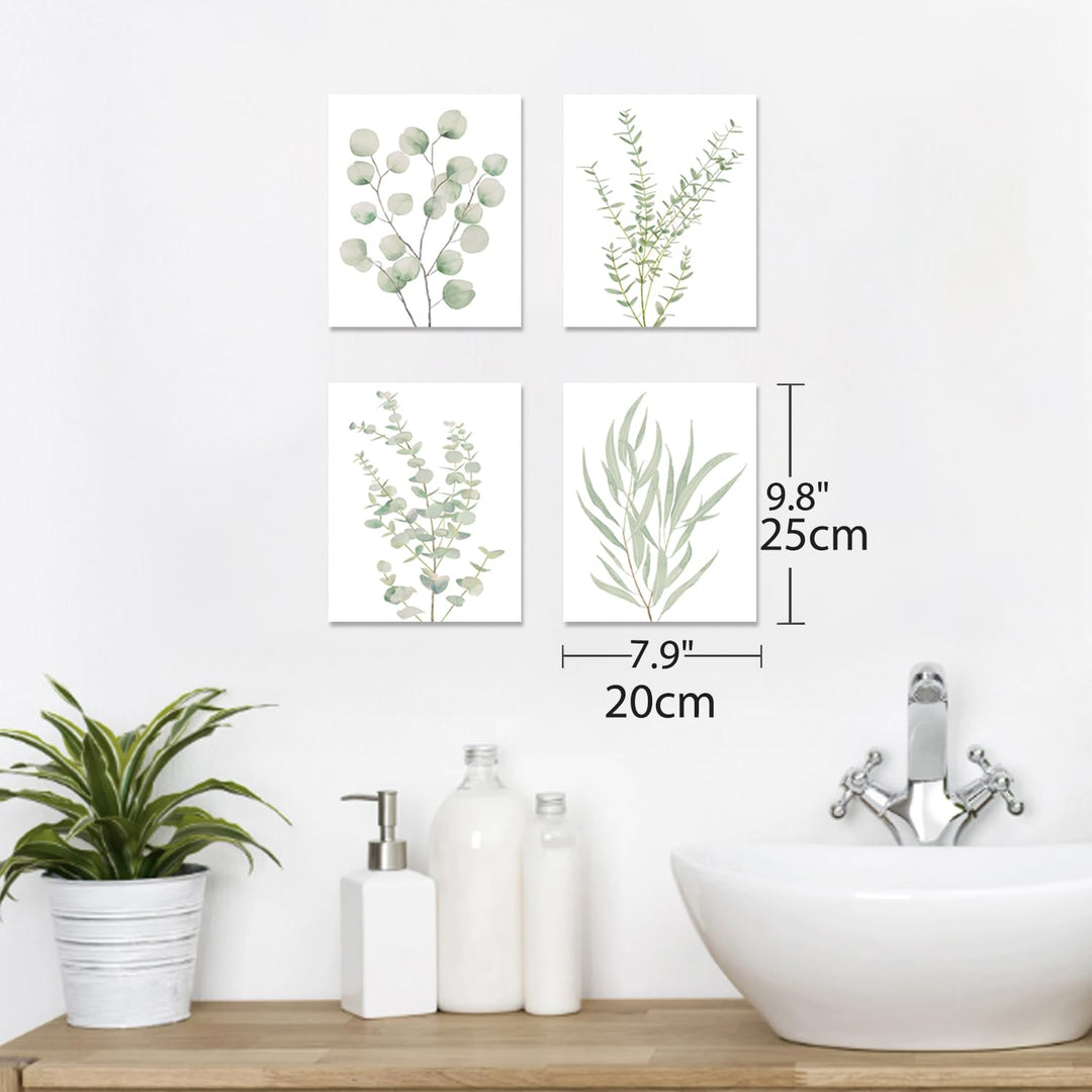 Buy farmhouse furniture 4PCS 8X10in Farmhouse Botanical Plant Canvas Wall Art - Modern Cottage Farmhouse Furniture
