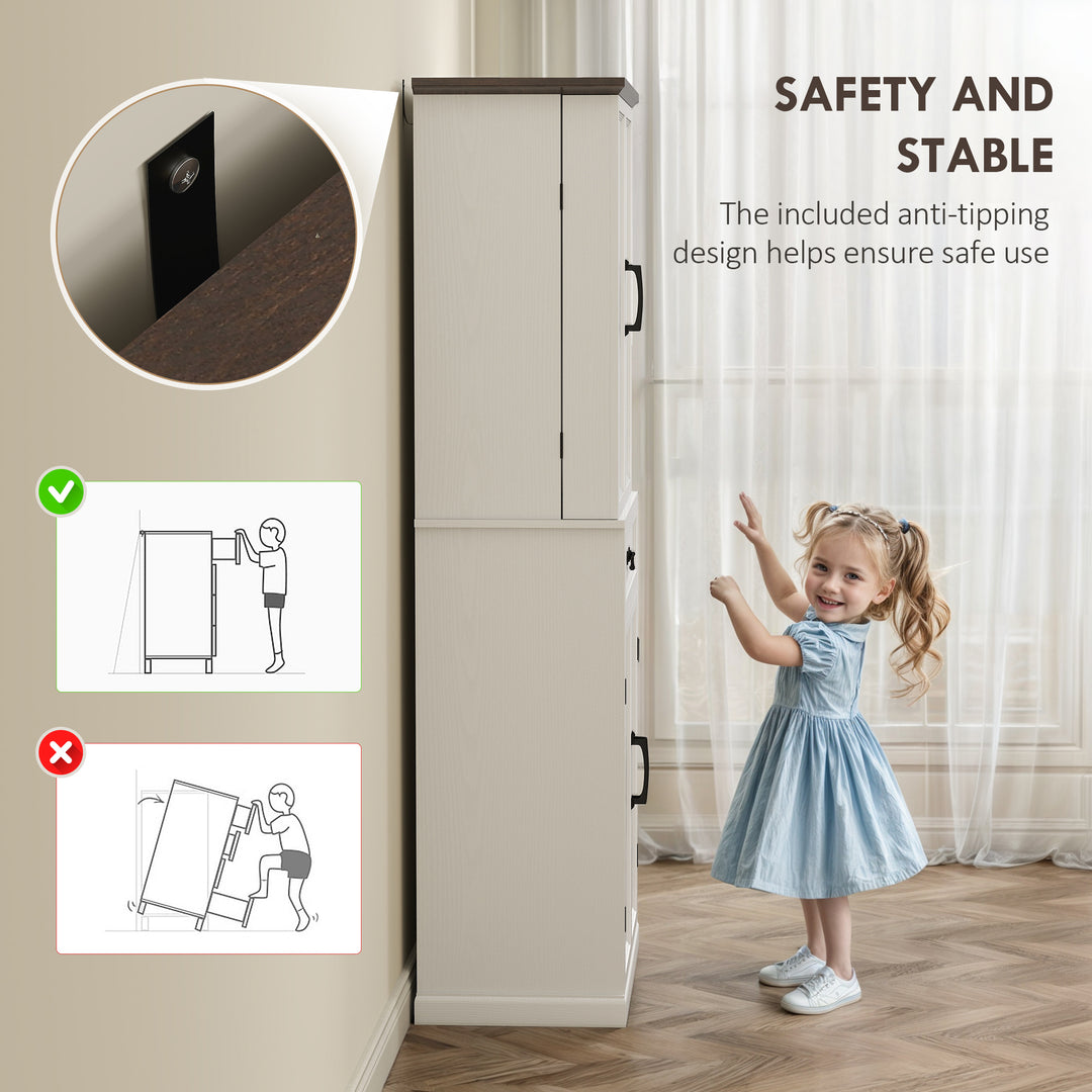 Amara Distressed White Mediterranean Farmhouse Storage Cabinet with Door Shelves - Mediterranean Italian Contemporary Home Decor Furniture