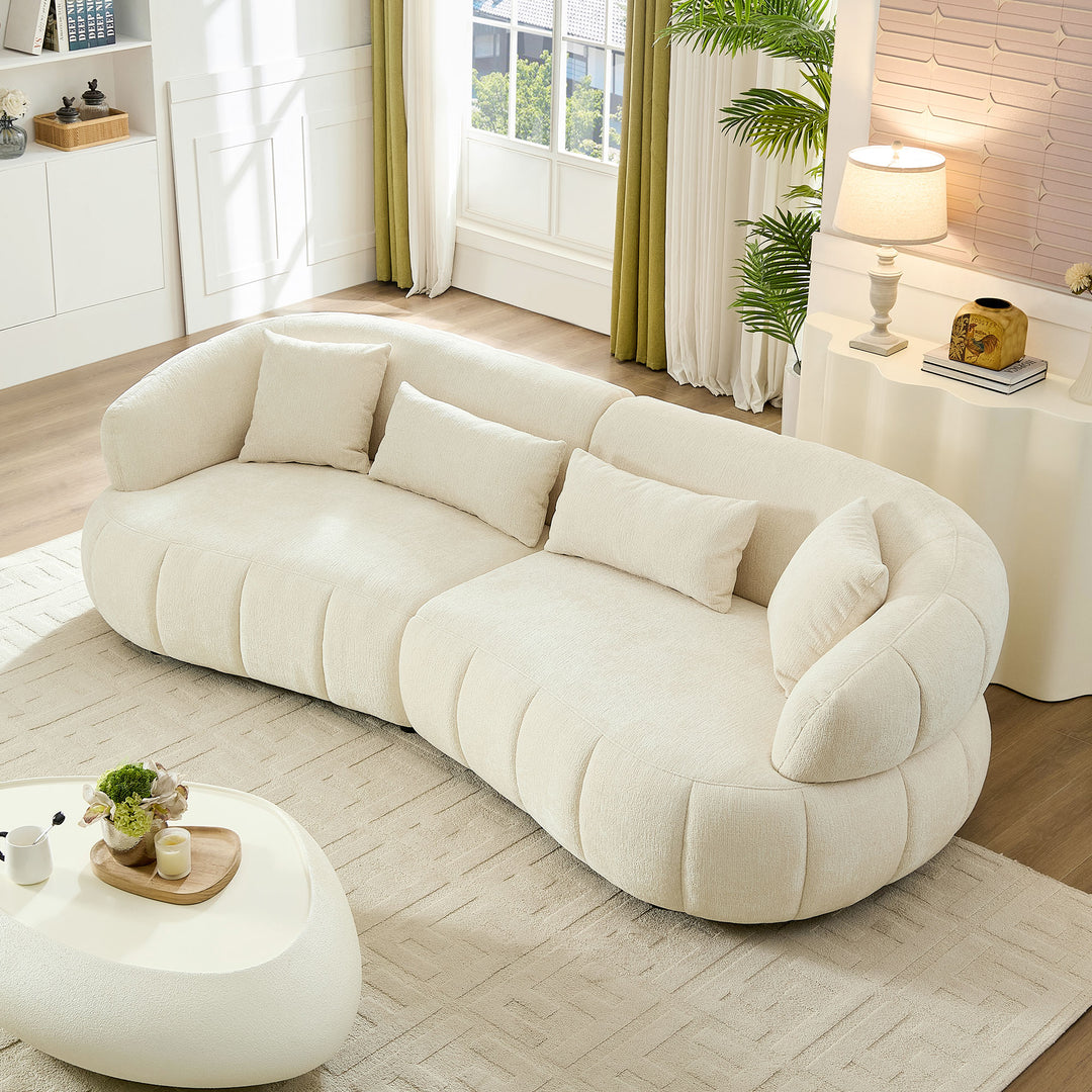 Buy farmhouse furniture The Evelyn | 102.36 Inch Cloud-Like Upholstered Modern Farmhouse Sofa - Modern Cottage Farmhouse Furniture