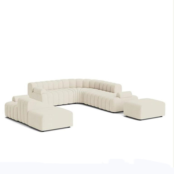 Buy farmhouse furniture Clay Ridge • Beige Modern Luxury Minimalist Farmhouse Modular Sofa Sectional Couch - Modern Cottage Farmhouse Furniture