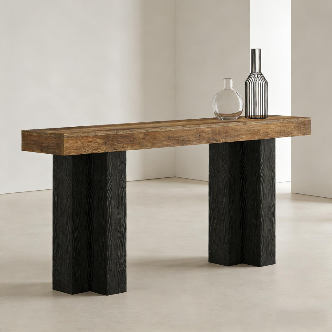Buy farmhouse furniture Black Brown Modern Cottage Farmhouse Style Foyer Entryway Table - Modern Cottage Farmhouse Furniture