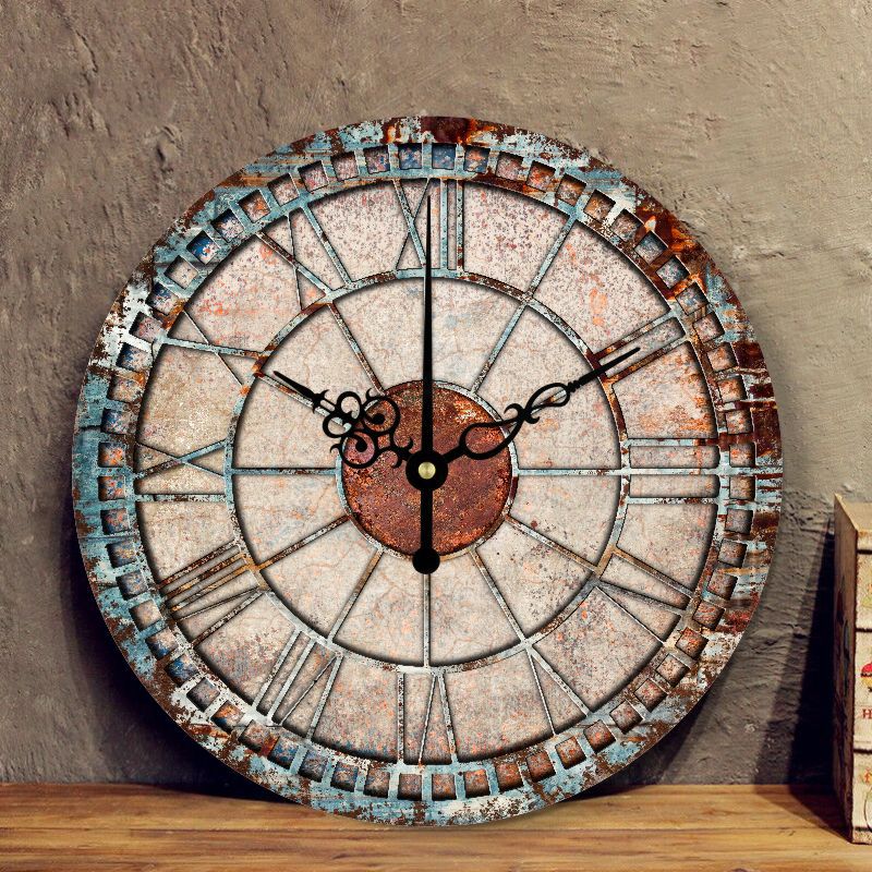 Amore | European Antique Rustic Mediterranean Wall Clock - Mediterranean Italian Contemporary Home Decor Furniture