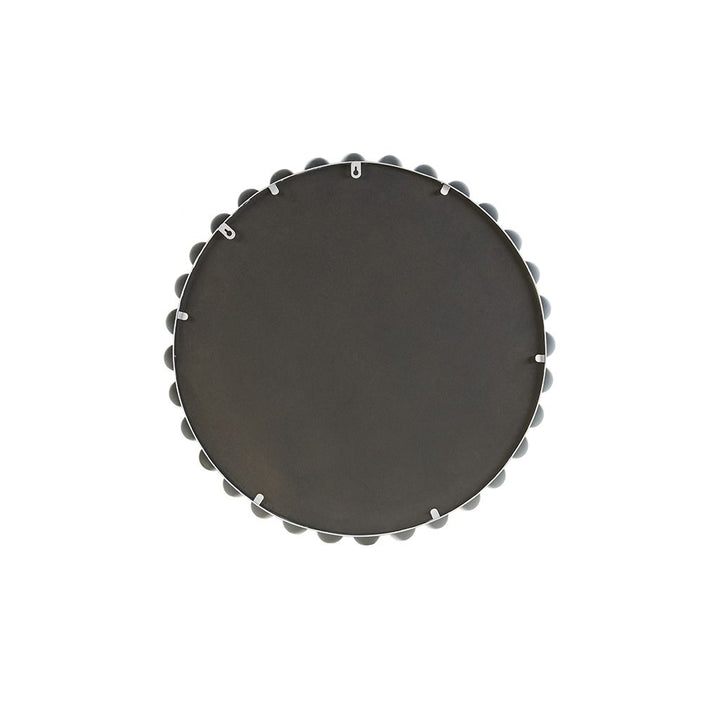 Buy farmhouse furniture White Beaded Round Wall Mirror 27"D - Modern Cottage Farmhouse Furniture