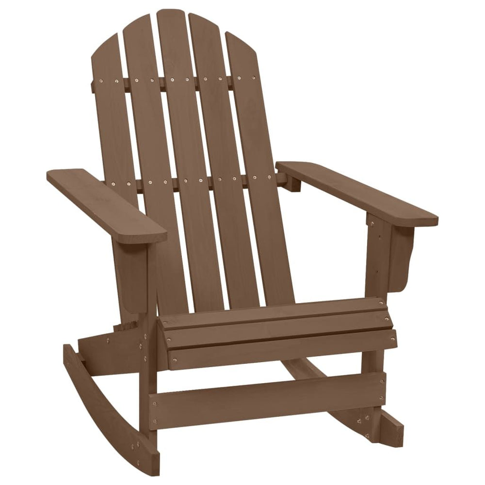 Buy farmhouse furniture Best Farmhouse Outdoor Rocking Chair | Natural Brown Hardwood Pine Garden Rocker - Modern Cottage Farmhouse Furniture