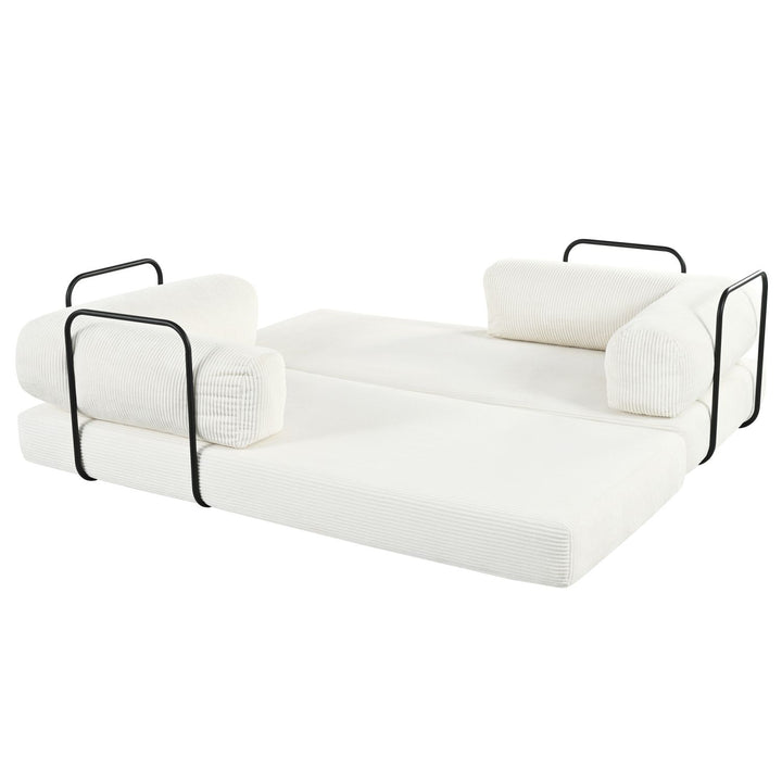 Buy farmhouse furniture Le Marie • White L-Shaped Modular Modern European Farmhouse Style Sofa Bed - Modern Cottage Farmhouse Furniture