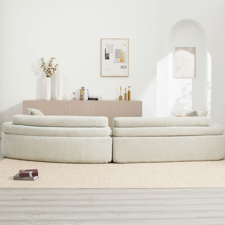Buy farmhouse furniture Upholstered Curve Modern Minimalist Farmhouse Sofa Couch - Modern Cottage Farmhouse Furniture