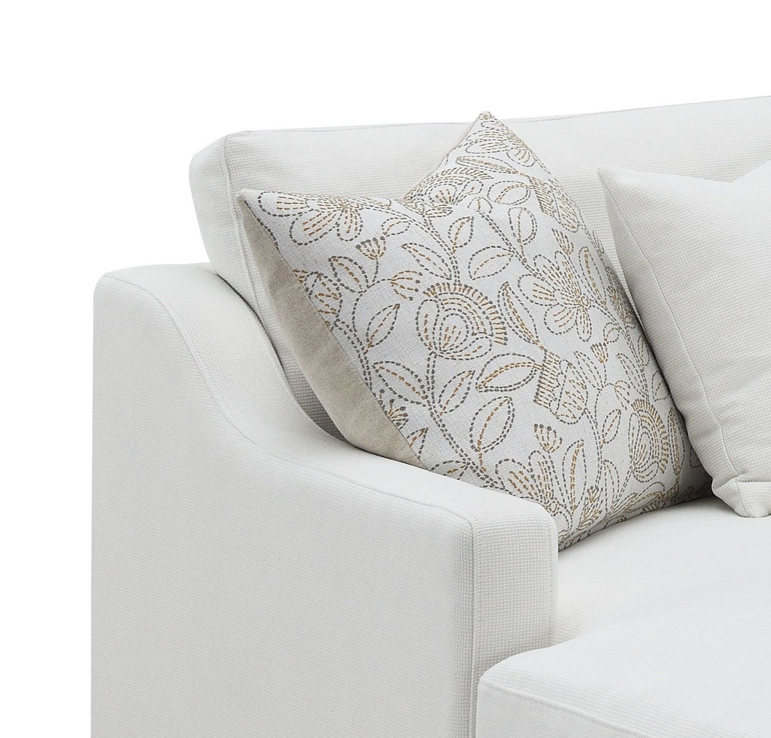 Buy farmhouse furniture Evie - Ivory Large Modern Farmhouse Sofa Couch - Modern Cottage Farmhouse Furniture
