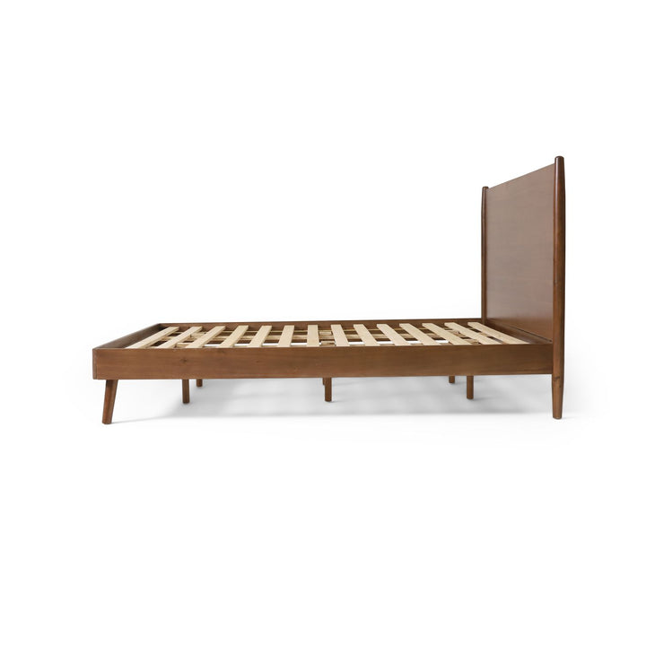 Buy farmhouse furniture King Size Cohron Solid Wood Platform Bed - Modern Cottage Farmhouse Furniture
