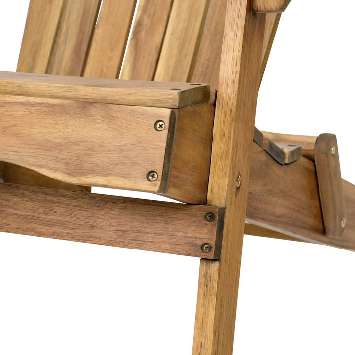 Buy farmhouse furniture Teak Wooden Outdoor Folding Adirondack Contemporary Accent Chair - Modern Cottage Farmhouse Furniture