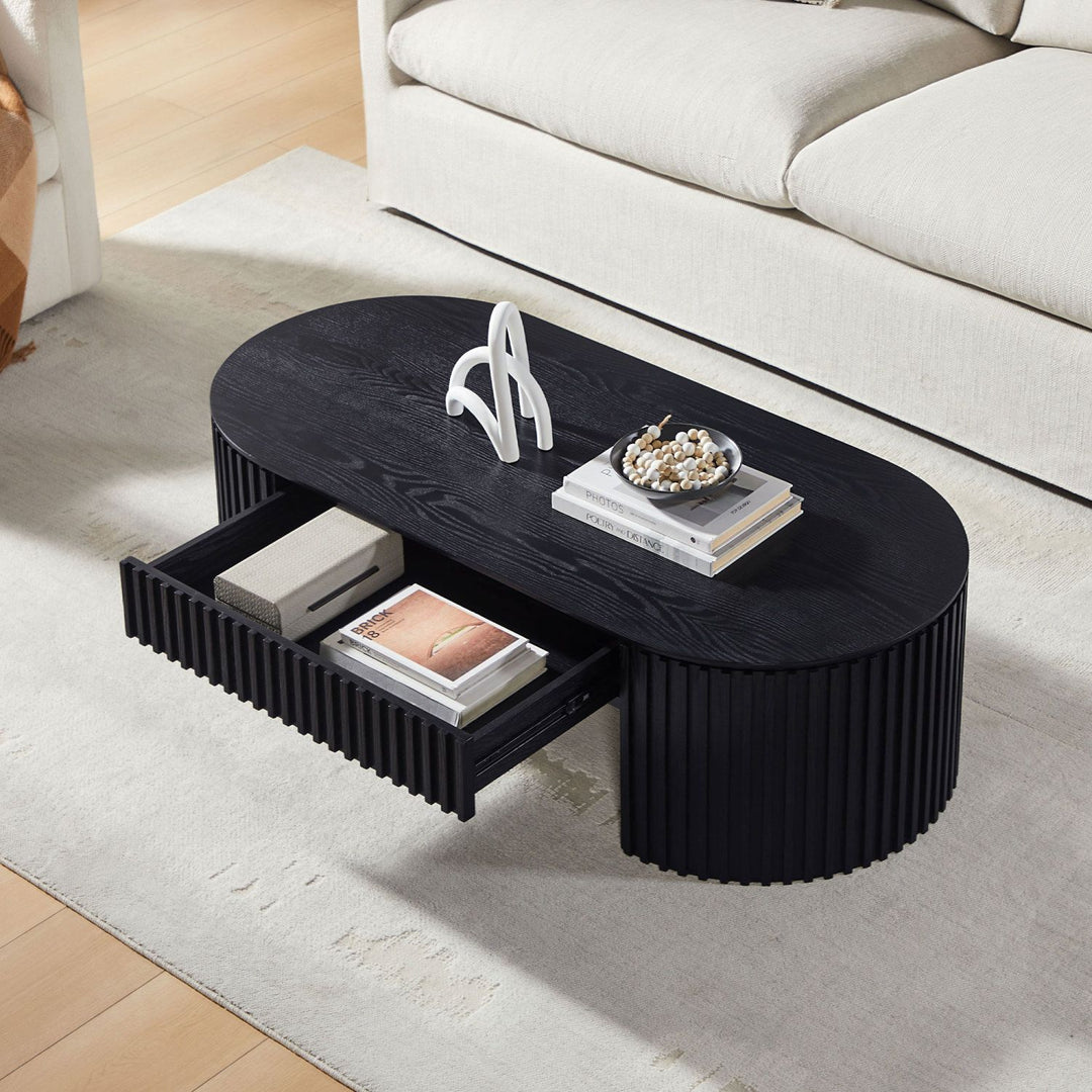 Buy farmhouse furniture Black Modern Mid Century Modern Coffee Table Unique Coffee Table - Modern Cottage Farmhouse Furniture