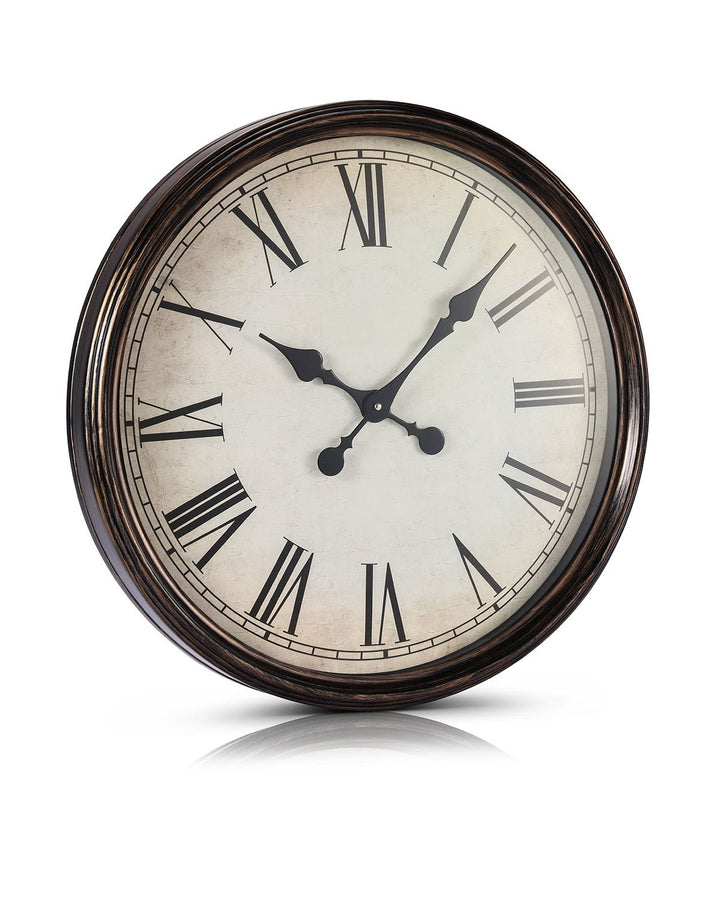 Buy farmhouse furniture 20 in Wall Clock Roman Numerals, Battery Operated Non Ticking Silent - Modern Cottage Farmhouse Furniture