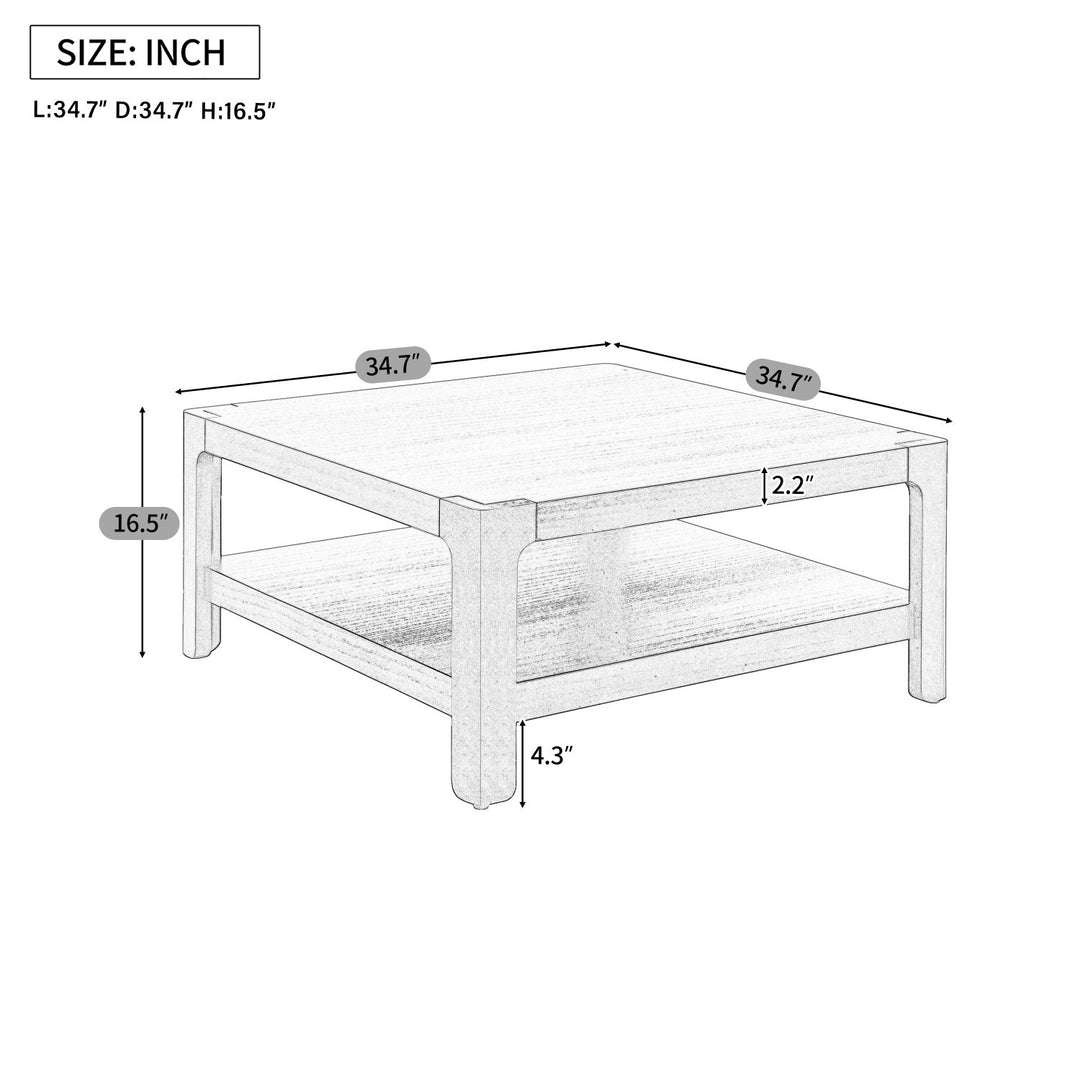 Buy farmhouse furniture Modern Farmhouse Coffee Table with Soft Rounded Profile - Modern Cottage Farmhouse Furniture