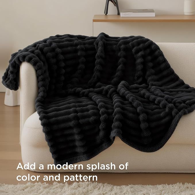 Buy farmhouse furniture Soft Throw Blanket for Couch - Cozy Soft Blankets for Women, Cute Small Fleece Throws for Girls, 50x60 Inches - Modern Cottage Farmhouse Furniture
