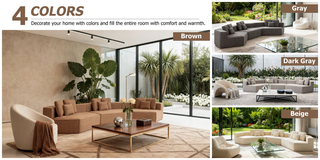 Buy farmhouse furniture Lily • Extra Large Extra Wide Modular Modern Farmhouse Compressed Sofa - Modern Cottage Farmhouse Furniture