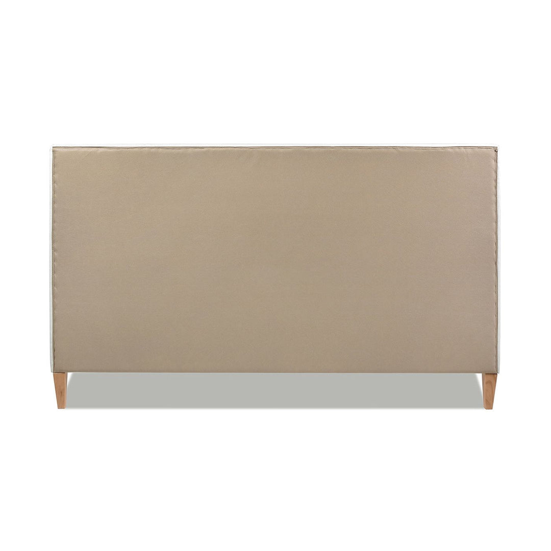 Buy farmhouse furniture Haley Upholstered Cane-Back Platform Bed, King, Antique White Polyester - Modern Cottage Farmhouse Furniture