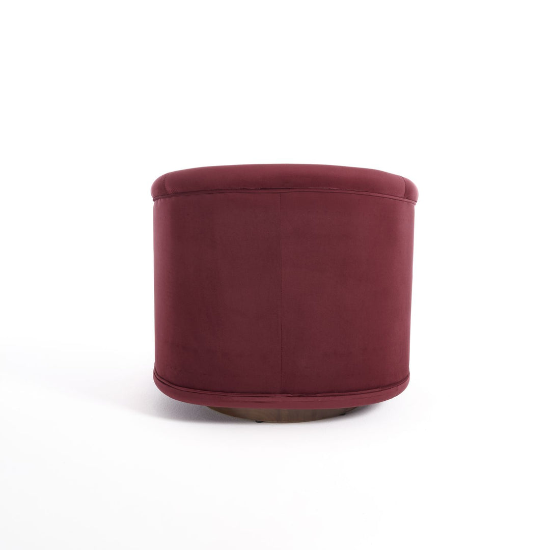 Buy farmhouse furniture Velvet Hearth | Velvet Red Contemporary Accent Chair - Modern Cottage Farmhouse Furniture