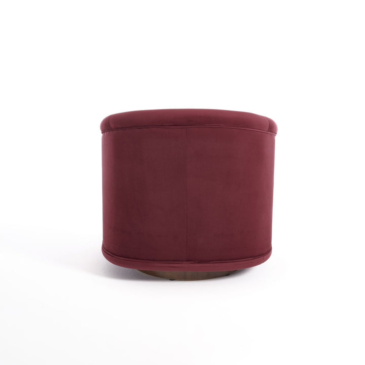Buy farmhouse furniture Velvet Hearth | Velvet Red Contemporary Accent Chair - Modern Cottage Farmhouse Furniture