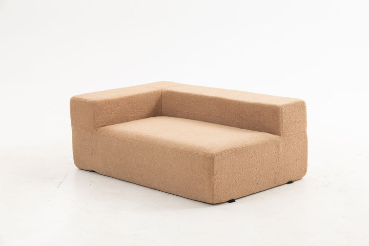 Buy farmhouse furniture Sole Terra | Simple Bouclé Minimalist Apartment Farmhouse Sofa Couch - Modern Cottage Farmhouse Furniture