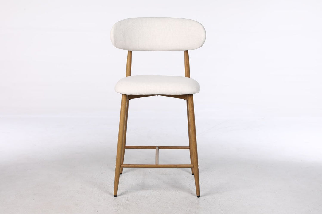 Buy farmhouse furniture Beige Modern Cottage Farmhouse Counter Bar Stools Set of 2 - Modern Cottage Farmhouse Furniture