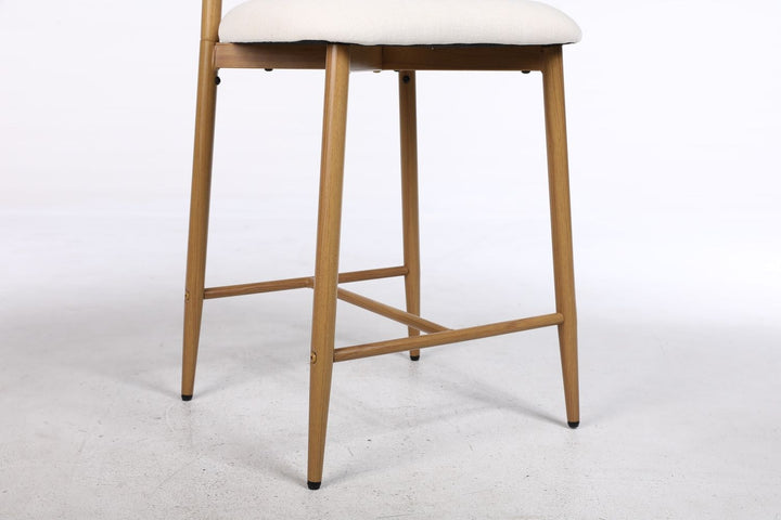 Buy farmhouse furniture Beige Modern Cottage Farmhouse Counter Bar Stools Set of 2 - Modern Cottage Farmhouse Furniture