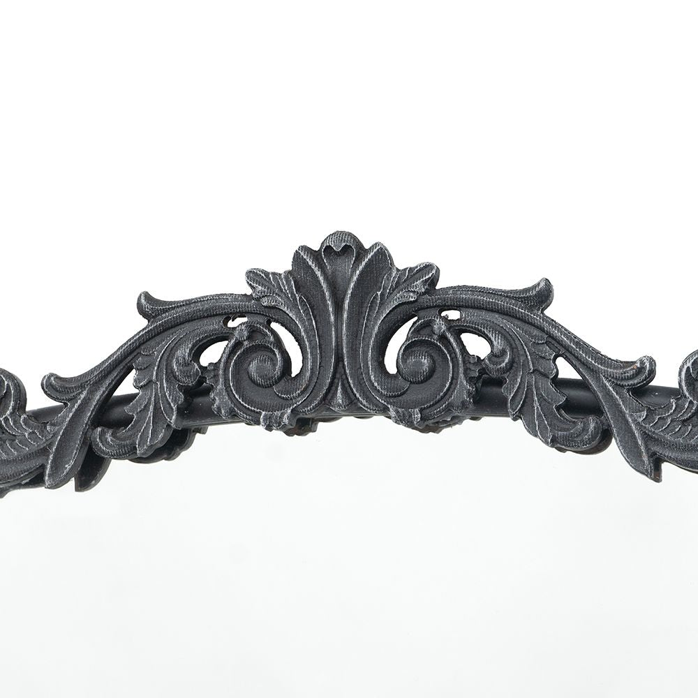 Buy farmhouse furniture Les Saules | Elegant Modern Farmhouse Black Contemporary Large Arched Full Length Mirror - Modern Cottage Farmhouse Furniture