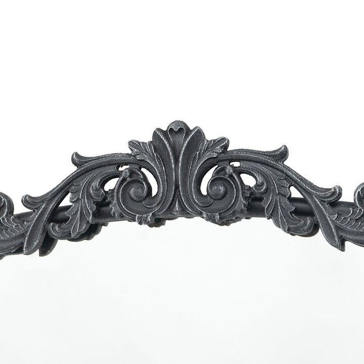 Buy farmhouse furniture Les Saules | Elegant Modern Farmhouse Black Contemporary Large Arched Full Length Mirror - Modern Cottage Farmhouse Furniture