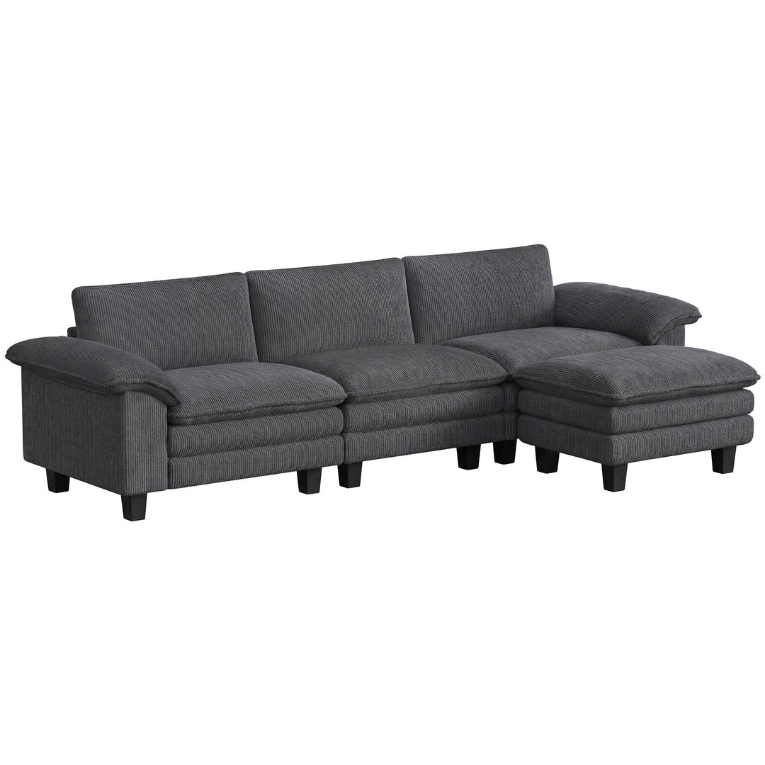 Buy farmhouse furniture Modern Farmhouse Dark Gray L Shaped Couch - Modern Cottage Farmhouse Furniture