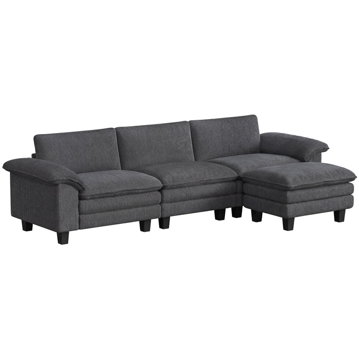 Buy farmhouse furniture Modern Farmhouse Dark Gray L Shaped Couch - Modern Cottage Farmhouse Furniture