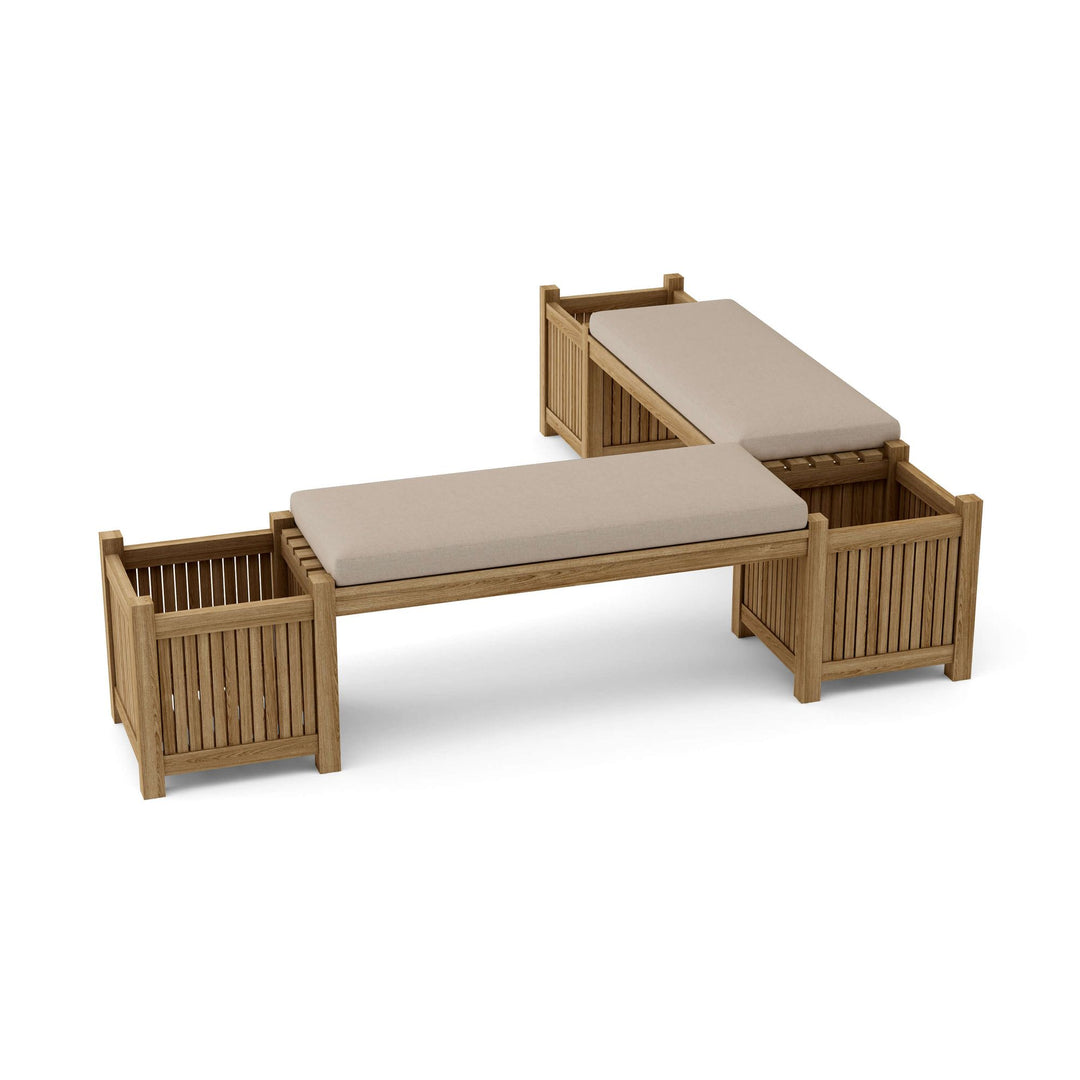 Buy farmhouse furniture Autumn Amber Acres | Round Real Wood Farmhouse Planter Bench - Modern Cottage Farmhouse Furniture