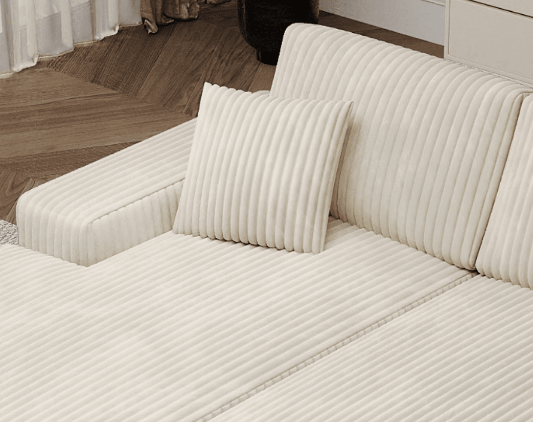 Buy farmhouse furniture The Homestead • Modern Beige Farmhouse Sleeper Convertible sofa - Modern Cottage Farmhouse Furniture