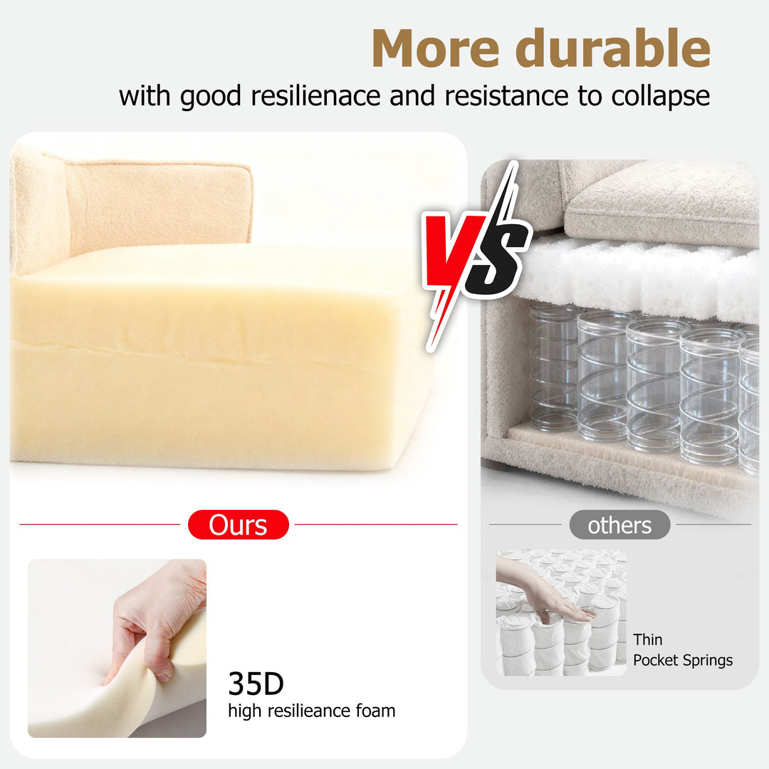 Buy farmhouse furniture Lily • Extra Large Extra Wide Modular Modern Farmhouse Compressed Sofa - Modern Cottage Farmhouse Furniture