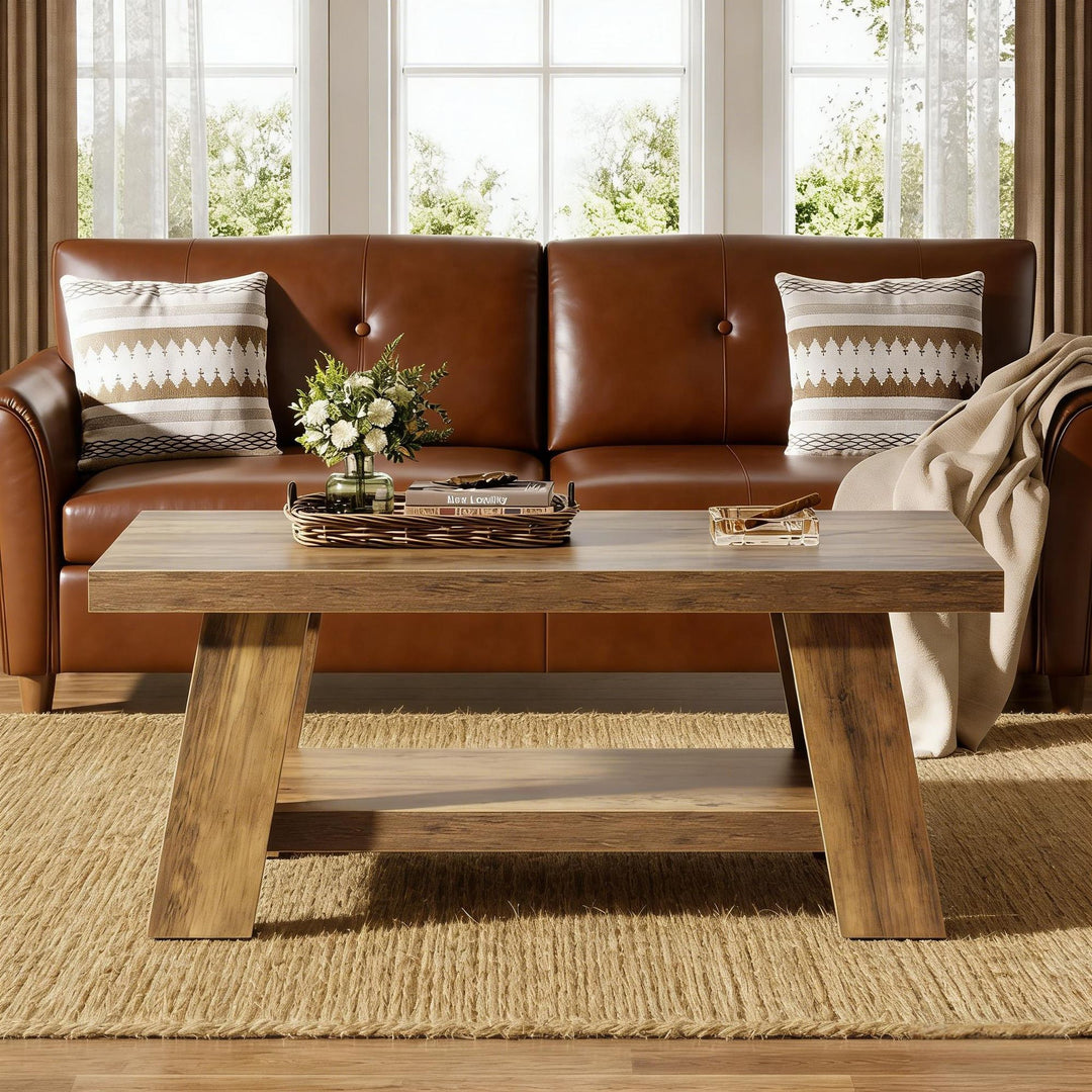Buy farmhouse furniture Modern Farmhouse Simple Wooden Coffee - Modern Cottage Farmhouse Furniture