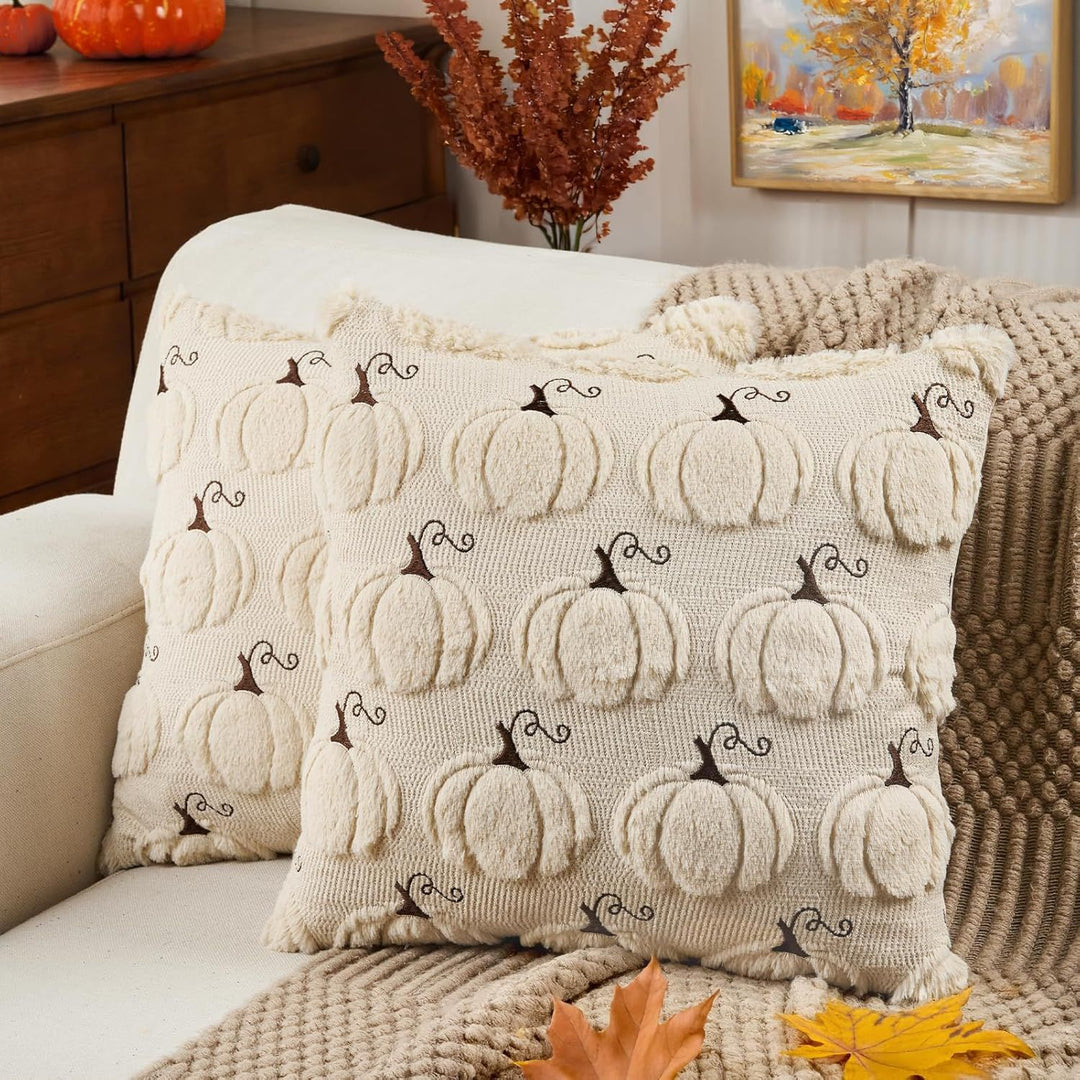Buy farmhouse furniture Fall Farmhouse Modern Pumpkin Pillow Cover - Modern Cottage Farmhouse Furniture