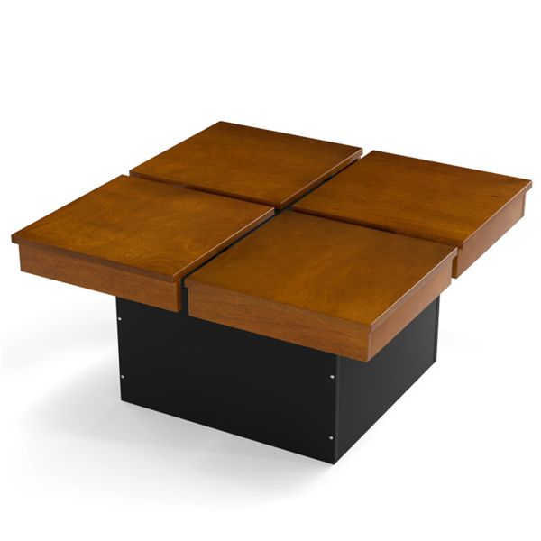 Buy farmhouse furniture Birch Wood Farm | Modern Farmhouse Luxury Square Floating Coffee - Modern Cottage Farmhouse Furniture
