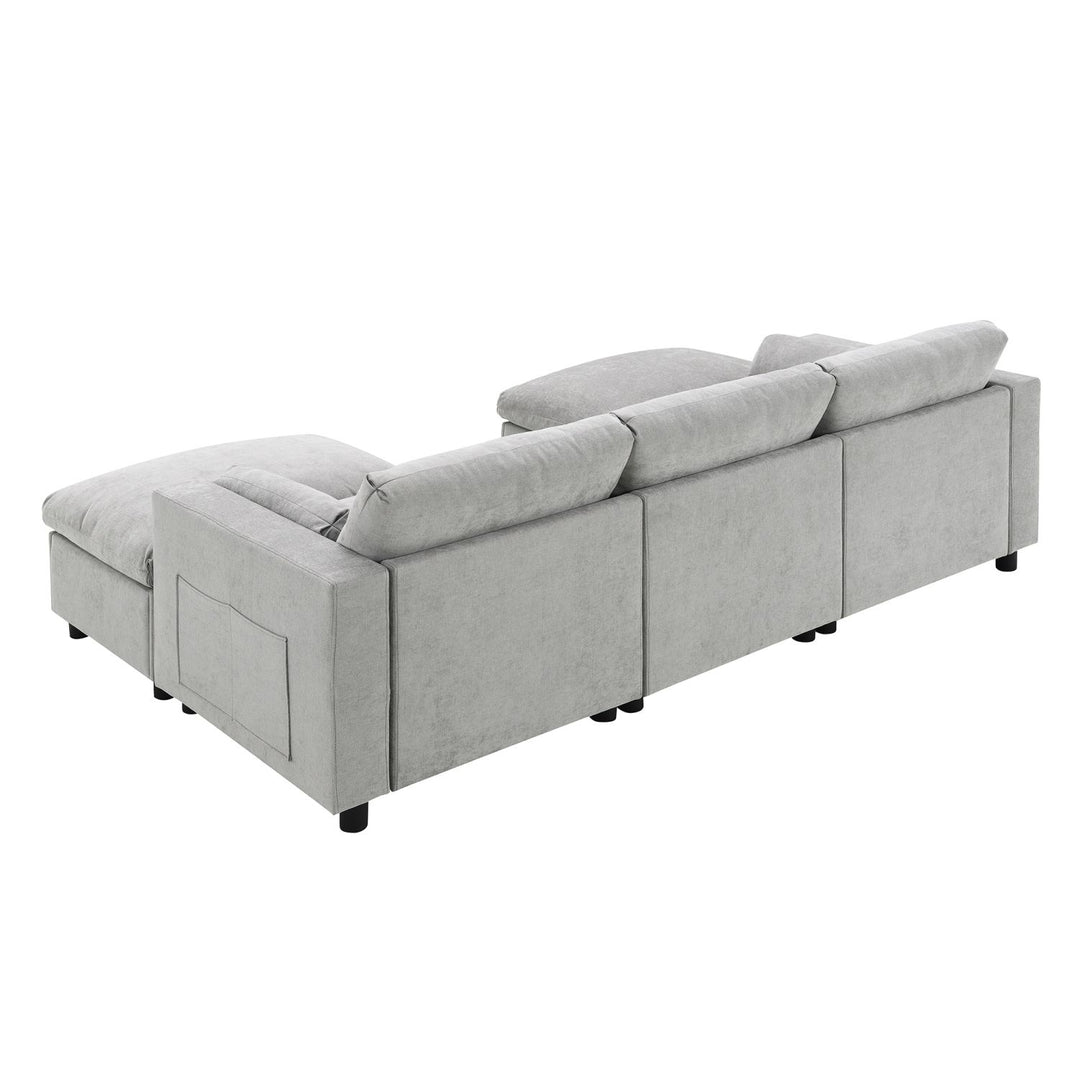 Buy farmhouse furniture Modern Farmhouse Grey Three Seater Sofa Couch - Modern Cottage Farmhouse Furniture