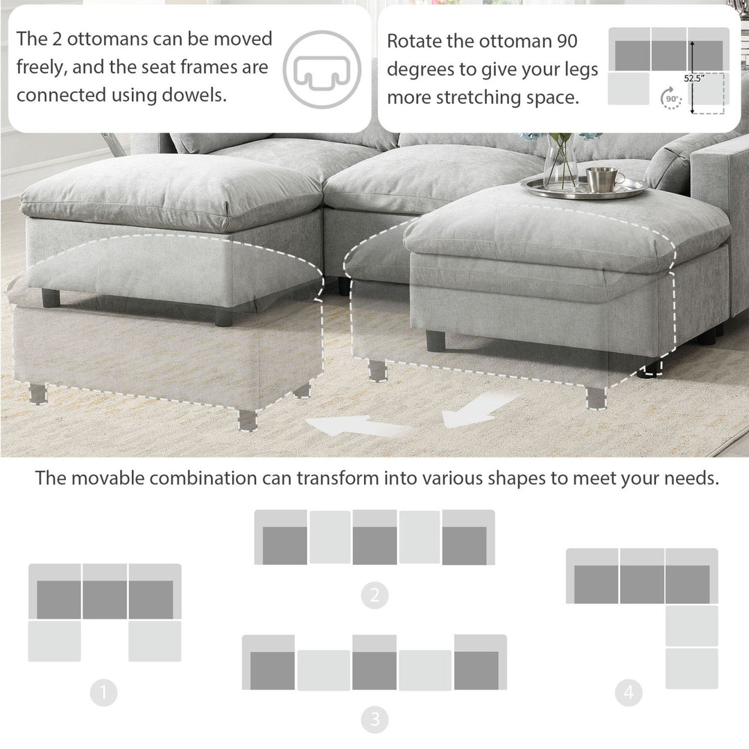 Buy farmhouse furniture Modern Farmhouse Grey Three Seater Sofa Couch - Modern Cottage Farmhouse Furniture